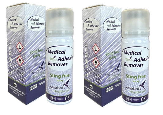 2x 50 ML Ambiance Medical Adhesive Remover Spray - Huidplakremover - Remover Spray - Tape Remover - Stomahulpmiddel - prijs is per 2 stuks!