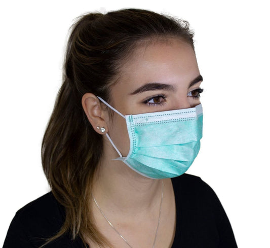 MEDI-INN MEDISCH MONDMASKER / MEDISCH MONDKAPJE TYPE IIR 3 laags CE gecertificeerd per 50 stuks